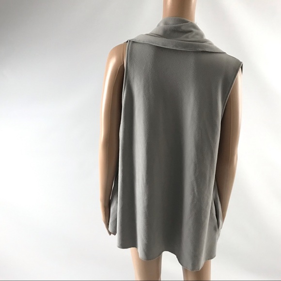 New Women Open Front Vest S Gray Cardigan - Picture 2 of 4